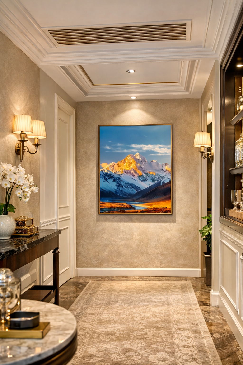 The Gilded Summit — Canvas Art Print