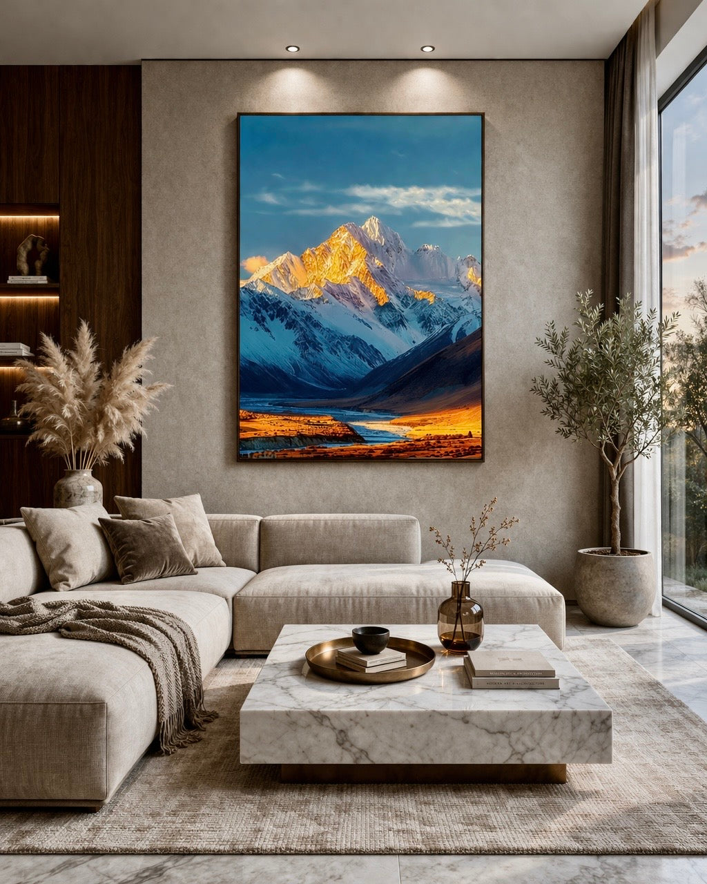 The Gilded Summit — Canvas Art Print