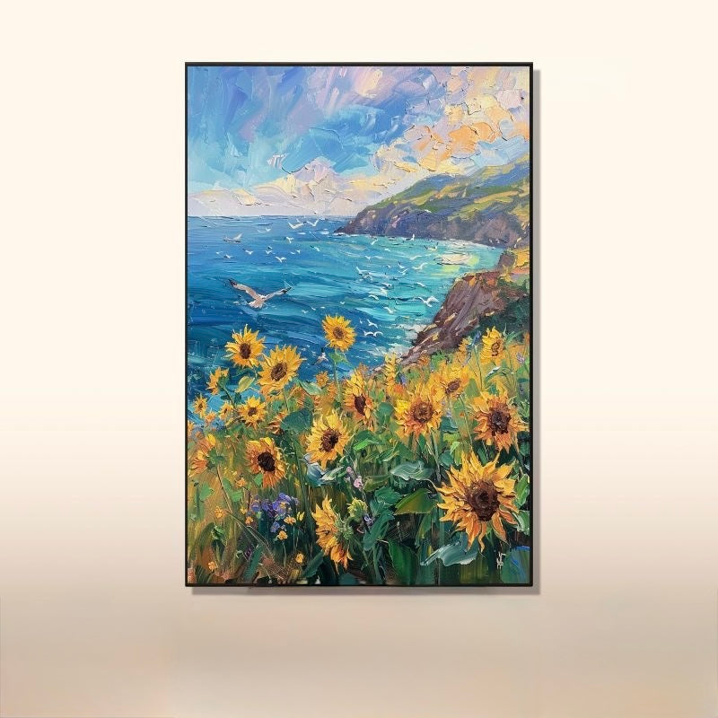 Sunflower Coast — Van Gogh-Inspired, Canvas Art Print