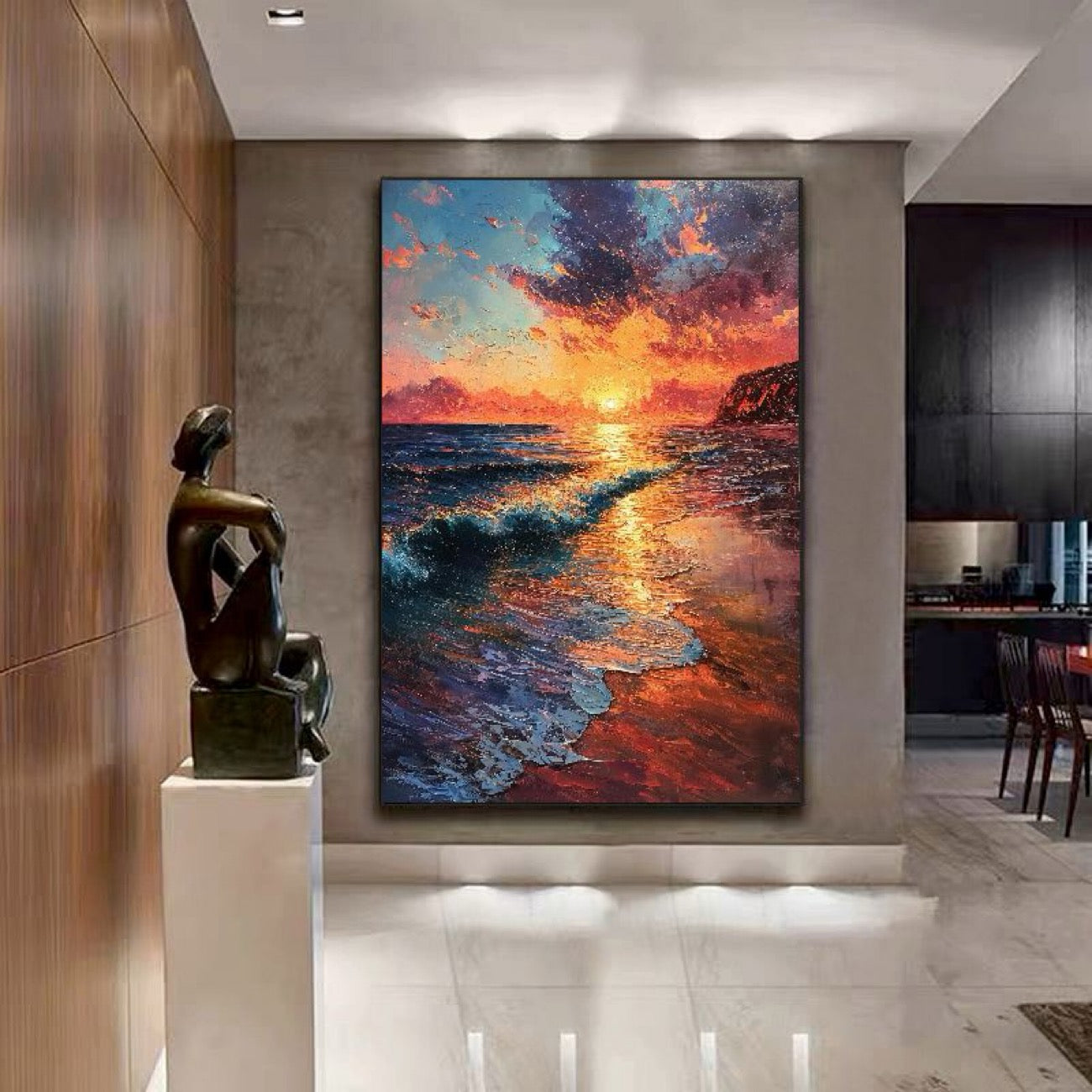 The Amber Shore — Canvas Art Print