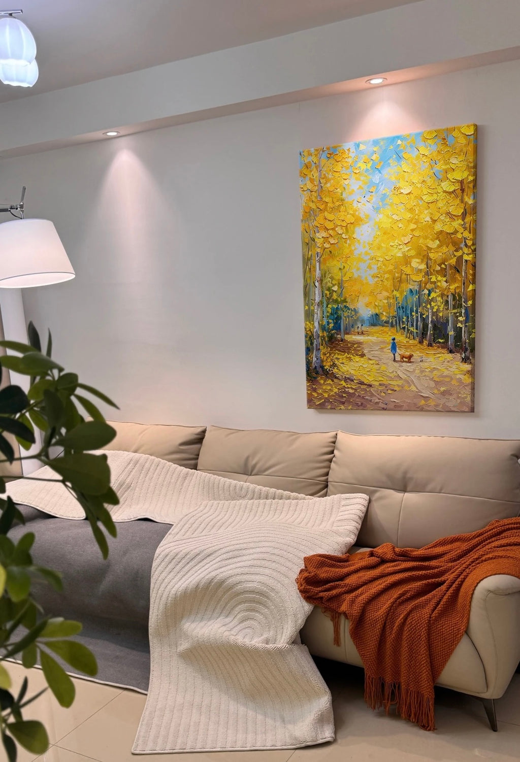 The Golden Walk — Hand Painted Original
