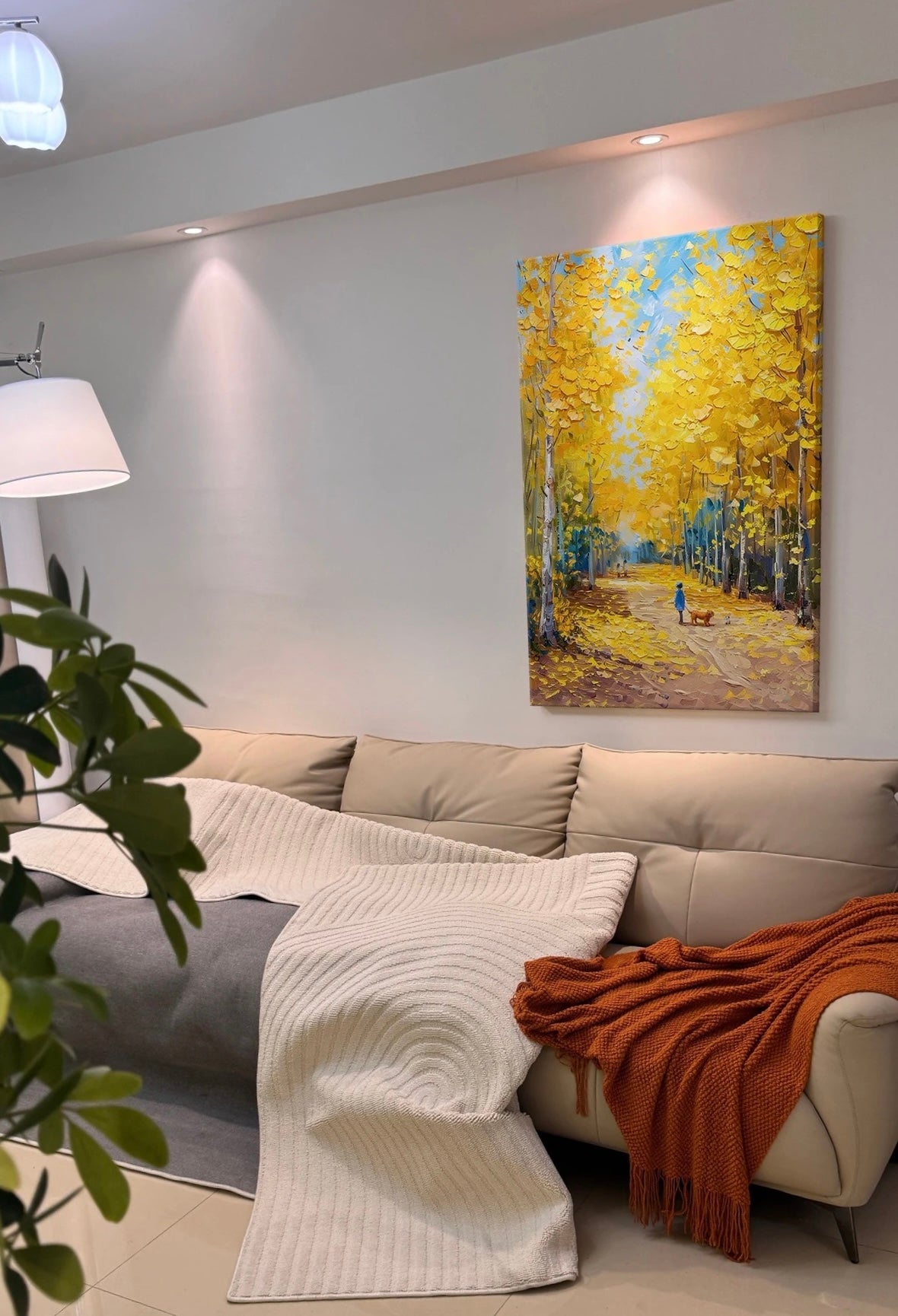 The Golden Walk — Hand Painted Original