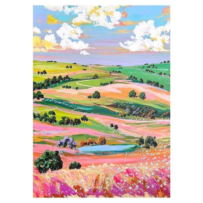 The Happy Valley — Hand Painted Original