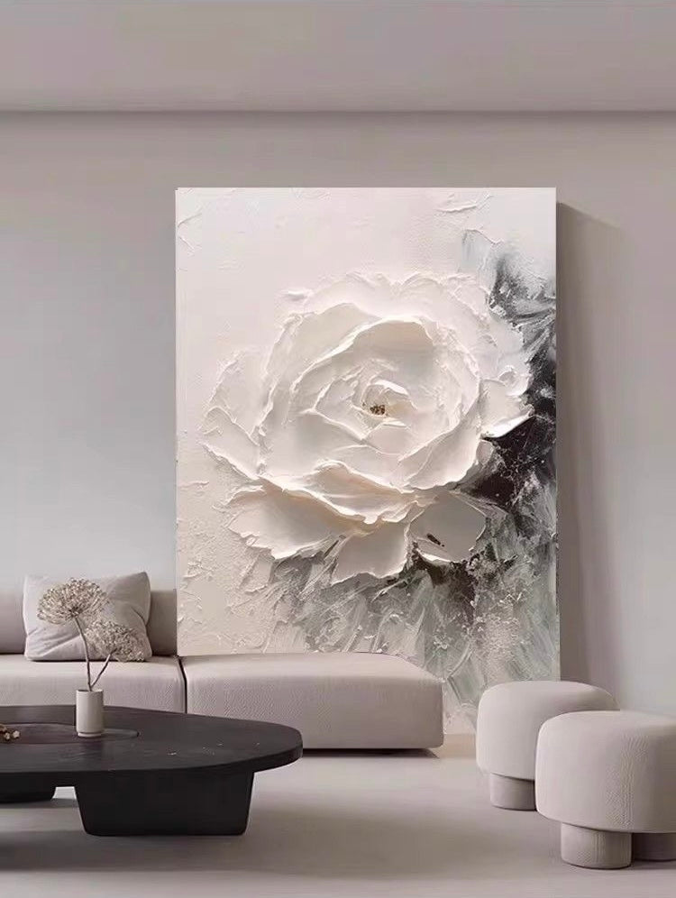 La Rose Blanche — Hand Painted Original