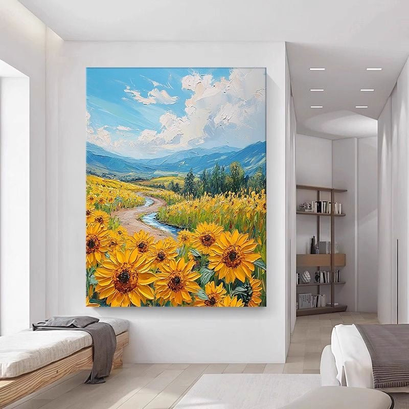 Where Sunflowers Lead — Hand Painted Original