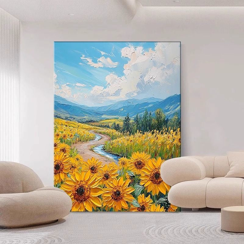 Where Sunflowers Lead — Hand Painted Original