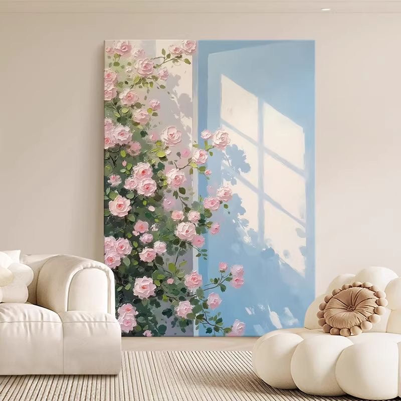 Where Light Finds the Rose — Hand Painted Original