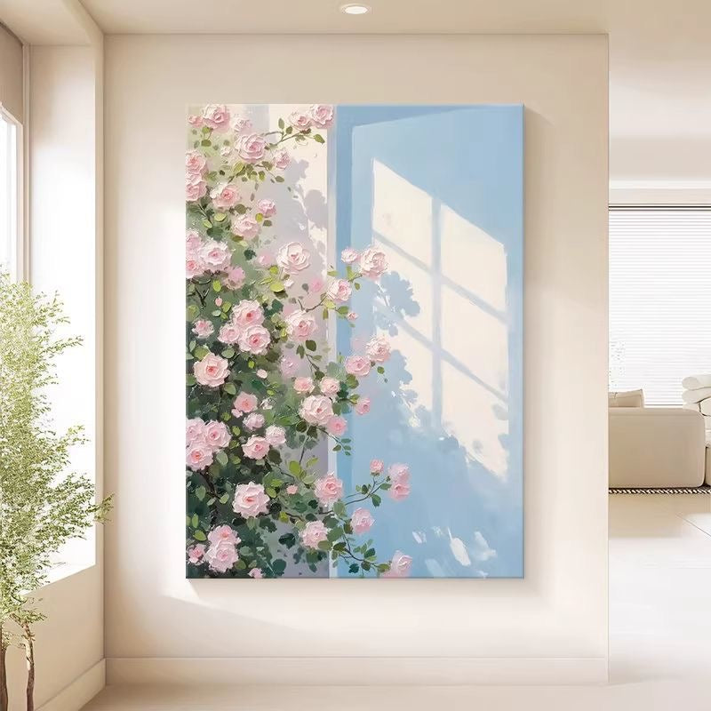Where Light Finds the Rose — Hand Painted Original